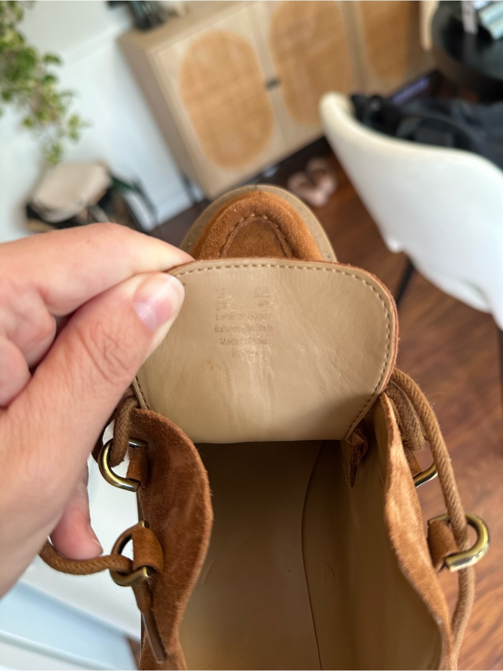 SAM EDELMAN Monna Lace Up Lug Sole Loafer Size 9 - Picture 7 of 9